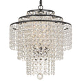 Load image into Gallery viewer, Crystorama - ARI-304-DB-CL-MWP - Four Light Chandelier - Arielle - Dark Bronze