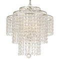 Load image into Gallery viewer, Crystorama - ARI-304-SA-CL-MWP - Four Light Chandelier - Arielle - Antique Silver