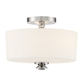 Load image into Gallery viewer, Crystorama - TRA-A3302-PN - Two Light Semi Flush Mount - Travis - Polished Nickel