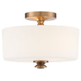 Load image into Gallery viewer, Crystorama - TRA-A3302-VG - Two Light Semi Flush Mount - Travis - Vibrant Gold