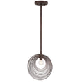 Load image into Gallery viewer, Crystorama - DOR-B7700-FB - One Light Pendant - Doral - Forged Bronze