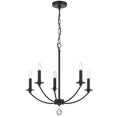 Load image into Gallery viewer, Crystorama - MIL-8005-BK - Five Light Chandelier - Mila - Black