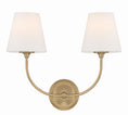 Load image into Gallery viewer, Crystorama - 2442-OP-VG - Two Light Wall Sconce - Sylvan - Vibrant Gold