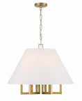 Load image into Gallery viewer, Crystorama - 2256-VG - Six Light Chandelier - Westwood - Vibrant Gold