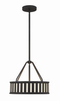 Load image into Gallery viewer, Crystorama - KEN-8303-BF - Three Light Pendant - Kendal - Black Forged