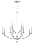 Load image into Gallery viewer, Crystorama - MIL-8012-PN - 12 Light Chandelier - Mila - Polished Nickel