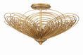 Load image into Gallery viewer, Crystorama - DOR-B7703-RG - Three Light Semi Flush Mount - Doral - Renaissance Gold