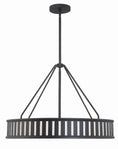 Load image into Gallery viewer, Crystorama - KEN-8306-BF - Six Light Pendant - Kendal - Black Forged