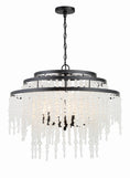 Load image into Gallery viewer, Crystorama - POP-A5076-MK-FR - Six Light Chandelier - Poppy - Matte Black