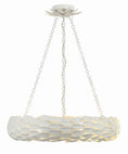 Load image into Gallery viewer, Crystorama - 536-MT - Six Light Pendant - Broche - Matte White