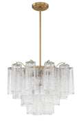 Load image into Gallery viewer, Crystorama - ADD-306-AG-CL - Six Light Chandelier - Addis - Aged Brass