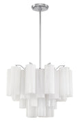 Load image into Gallery viewer, Crystorama - ADD-306-CH-WH - Six Light Chandelier - Addis - Polished Chrome