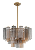 Load image into Gallery viewer, Crystorama - ADD-308-AG-AU - Nine Light Chandelier - Addis - Aged Brass
