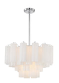 Load image into Gallery viewer, Crystorama - ADD-308-CH-WH - Nine Light Chandelier - Addis - Polished Chrome