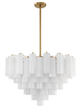 Load image into Gallery viewer, Crystorama - ADD-316-AG-WH - 16 Light Chandelier - Addis - Aged Brass