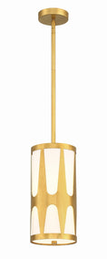 Load image into Gallery viewer, Crystorama - ROY-801-GA - One Light Pendant - Royston - Antique Gold