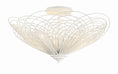 Load image into Gallery viewer, Crystorama - DOR-B7703-MT - Three Light Semi Flush Mount - Doral - Matte White