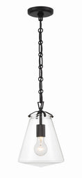 Load image into Gallery viewer, Crystorama - VSS-7003-MK - One Light Mini Pendant - Voss - Matte Black