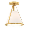 Load image into Gallery viewer, Crystorama - FUL-900-GA_CEILING - One Light Semi Flush Mount - Fulton - Antique Gold