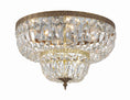 Load image into Gallery viewer, Crystorama - 718-OB-CL-S - Four Light Flush Mount - Ceiling Mount - Olde Brass