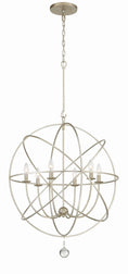 Load image into Gallery viewer, Crystorama - 9228-OS - Six Light Chandelier - Solaris - Olde Silver