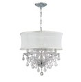 Load image into Gallery viewer, Crystorama - 4415-CH-SMW-CLM - Six Light Mini Chandelier - Brentwood - Polished Chrome