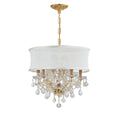 Load image into Gallery viewer, Crystorama - 4415-GD-SMW-CLM - Six Light Chandelier - Brentwood - Gold