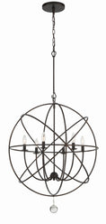 Load image into Gallery viewer, Crystorama - 9228-EB - Six Light Chandelier - Solaris - English Bronze