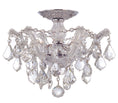 Load image into Gallery viewer, Crystorama - 4430-CH-CL-MWP - Three Light Semi Flush Mount - Maria Theresa - Polished Chrome