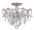Load image into Gallery viewer, Crystorama - 4430-CH-CL-SAQ - Three Light Semi Flush Mount - Maria Theresa - Polished Chrome
