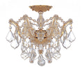 Load image into Gallery viewer, Crystorama - 4430-GD-CL-SAQ - Three Light Semi Flush Mount - Maria Theresa - Gold