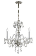 Load image into Gallery viewer, Crystorama - 5044-CH-CL-SAQ - Three Light Mini Chandelier - Traditional Crystal - Polished Chrome