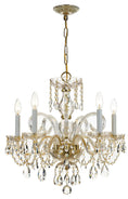 Load image into Gallery viewer, Crystorama - 1005-PB-CL-SAQ - Five Light Chandelier - Traditional Crystal - Polished Brass