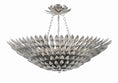 Load image into Gallery viewer, Crystorama - 519-SA_CEILING - Eight Light Semi Flush Mount - Broche - Antique Silver