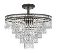 Load image into Gallery viewer, Crystorama - 5264-EB-CL-MWP_CEILING - Seven Light Semi Flush Mount - Mercer - English Bronze