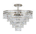 Load image into Gallery viewer, Crystorama - 5264-OS-CL-MWP_CEILING - Seven Light Semi Flush Mount - Mercer - Olde Silver