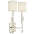 Load image into Gallery viewer, Crystorama - 8102-PN - Two Light Wall Sconce - Paxton - Polished Nickel