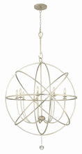 Load image into Gallery viewer, Crystorama - 9229-OS - Nine Light Chandelier - Solaris - Olde Silver