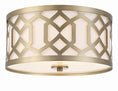 Load image into Gallery viewer, Crystorama - 2263-AG - Three Light Flush Mount - Jennings - Aged Brass