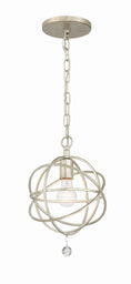 Load image into Gallery viewer, Crystorama - 9220-OS - One Light Pendant - Solaris - Olde Silver