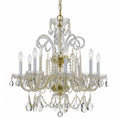 Load image into Gallery viewer, Crystorama - 5008-PB-CL-S - Eight Light Chandelier - Traditional Crystal - Polished Brass