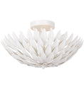Load image into Gallery viewer, Crystorama - 505-MT - Four Light Semi Flush Mount - Broche - Matte White