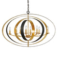 Load image into Gallery viewer, Crystorama - 588-EB-GA - Eight Light Chandelier - Luna - English Bronze / Antique Gold