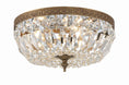 Load image into Gallery viewer, Crystorama - 712-OB-CL-I - Three Light Flush Mount - Ceiling Mount - Olde Brass