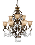 Load image into Gallery viewer, Crystorama - 7509-BU-CL-I - Nine Light Chandelier - Norwalk - Bronze Umber