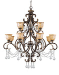Load image into Gallery viewer, Crystorama - 7512-BU-CL-MWP - 12 Light Chandelier - Norwalk - Bronze Umber