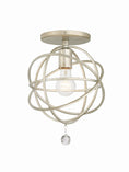 Load image into Gallery viewer, Crystorama - 9220-OS_CEILING - One Light Semi Flush Mount - Solaris - Olde Silver