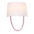 Load image into Gallery viewer, Crystorama - 9902-RD-CL - Two Light Wall Sconce - Stella - Polished Chrome / Red Cord