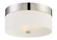 Load image into Gallery viewer, Crystorama - 293-PN - Three Light Flush Mount - Grayson - Polished Nickel
