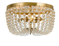 Load image into Gallery viewer, Crystorama - 600-GA - Three Light Flush Mount - Rylee - Antique Gold